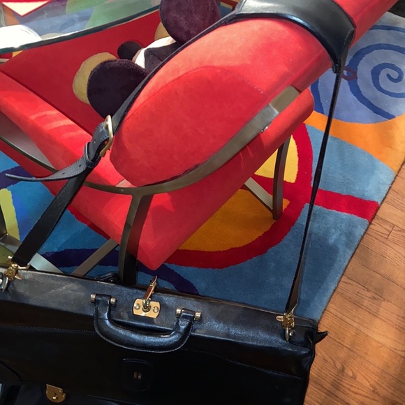 Rare Mark Cross Leather Vintage Hanging Garment Bag - Picture 3 of 9